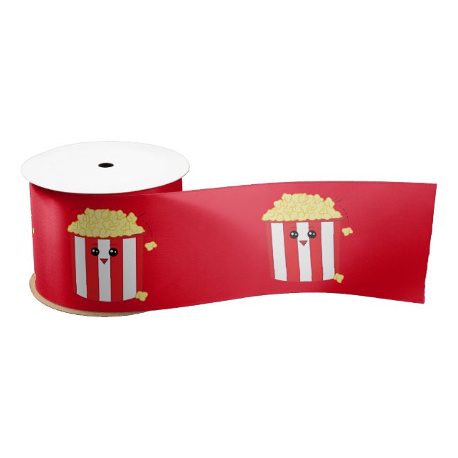 Popcorn Cute, but Corny 3" Satin Ribbon (Spool)