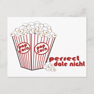 Popcorn Date Night Postcard