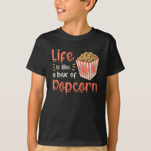 Popcorn Day Cinema Snack Movie Pop Film Gift Idea T-Shirt