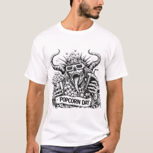 Popcorn Day Horror Chill Mode T-Shirt