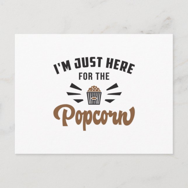 Popcorn Day Movie Pop Film Cinema Snack Gift Idea Postcard (Front)
