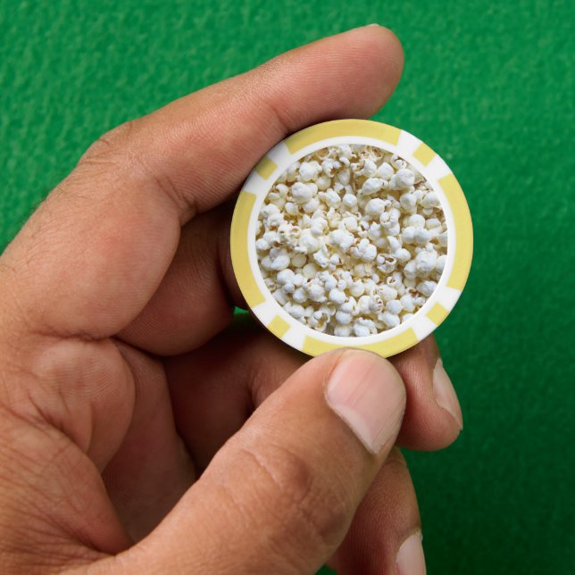 Popcorn Decor Ready to Customise Poker Chips (Hand)