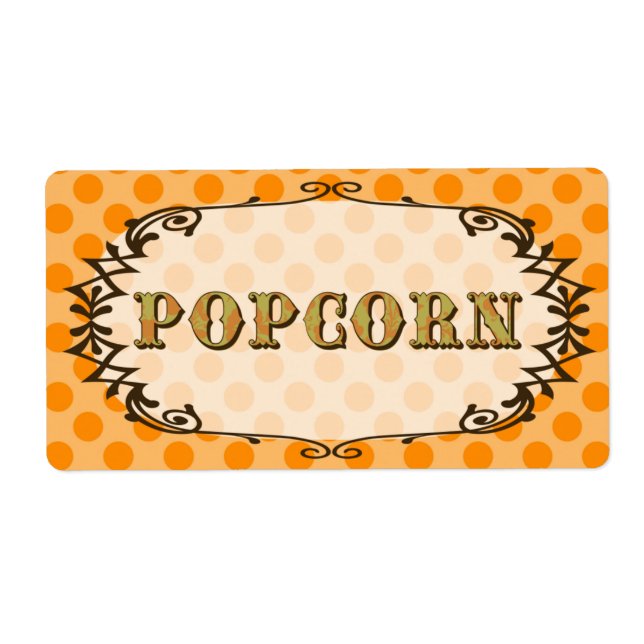 Popcorn Food Label (Front)
