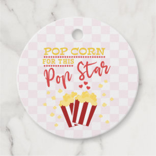 Popcorn for this Popstar Favour Tags