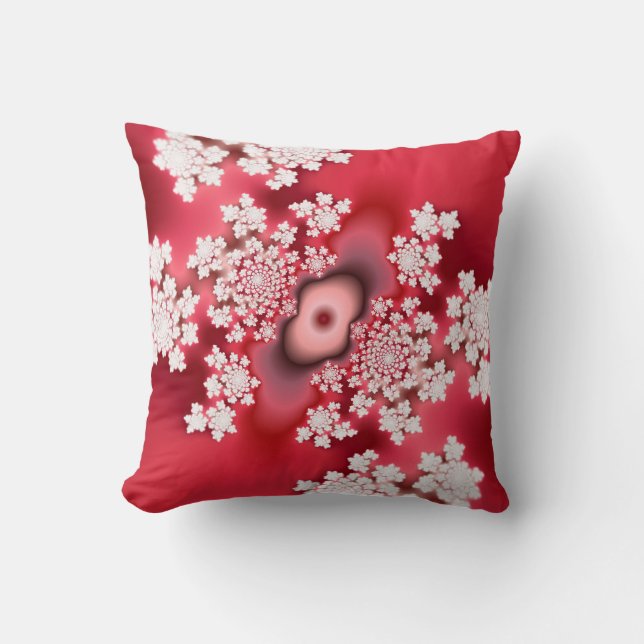 Popcorn fractal art pillow (Front)
