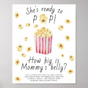 Popcorn - how big is mummy's belly game  poster