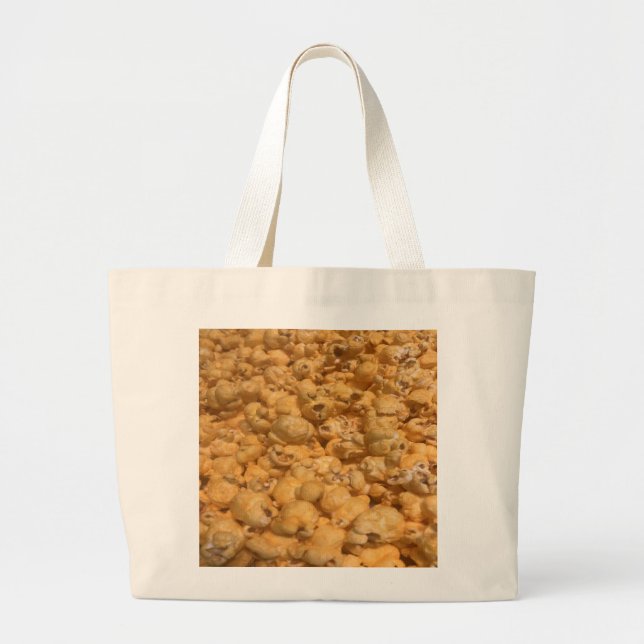 Popcorn Large Tote Bag (Front)