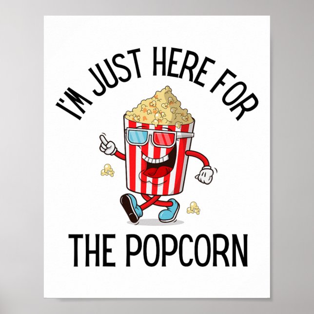 Popcorn Lover Camping Trip Sweet Popcorn Movie Nig Poster (Front)