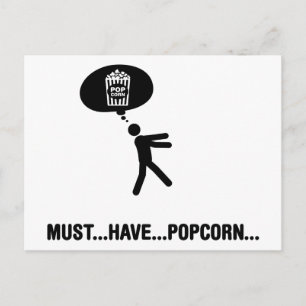 Popcorn Lover Postcard