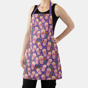 Popcorn Movie Night Cinema TV Film Unique Colourfu Apron