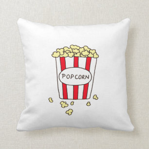 Popcorn Movie Theatre TV Room Decor Cushion