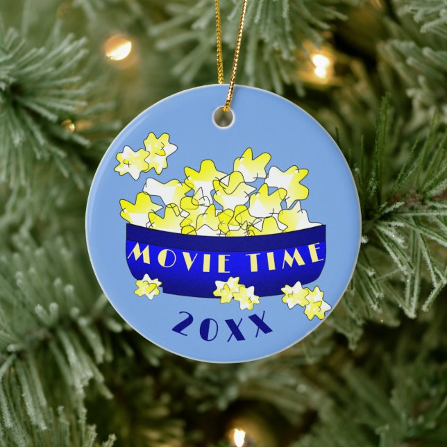 Popcorn Movie Time  Ceramic Tree Decoration (Tree)