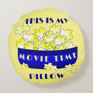 Popcorn Movie Time Round Cushion