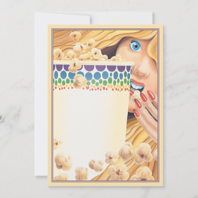 Popcorn © note card (Front)