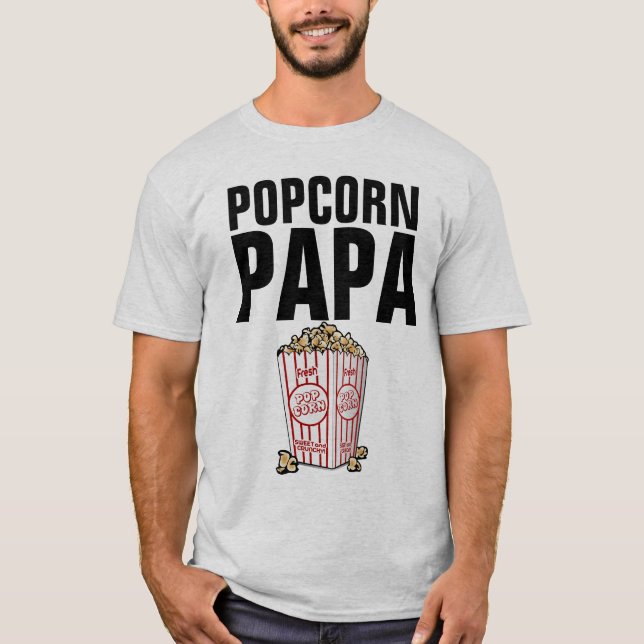 POPCORN PAPA DAD T-Shirts (Front)