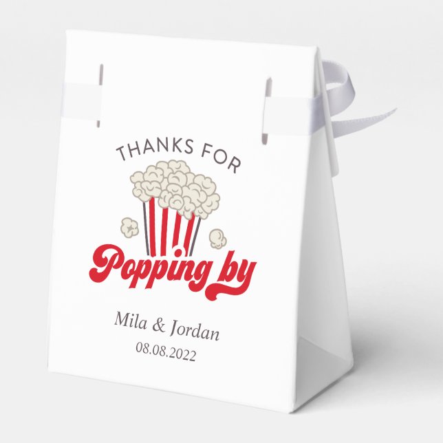 Popcorn Party Favour Gift Box (Back Side)