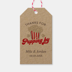 Popcorn Party Favour Gift Tag