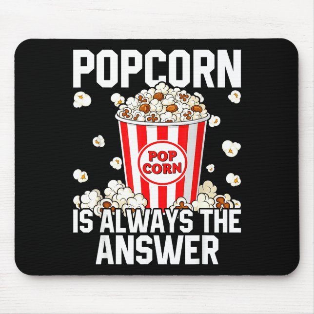 Popcorn Pop Corn Lover Costume Life Mouse Mat (Front)