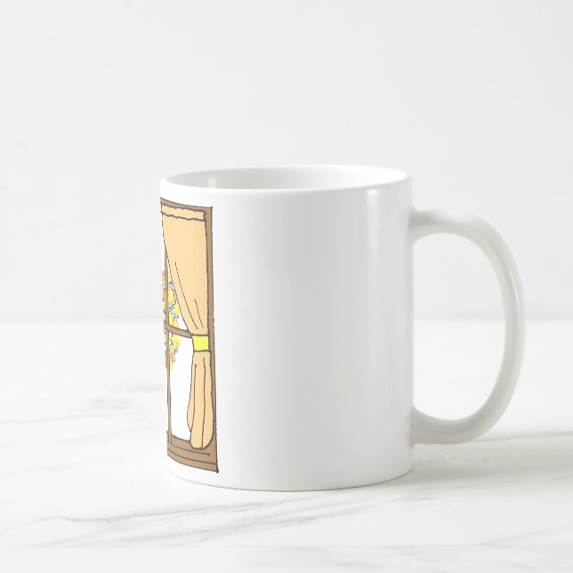 Popcorn Popping on the Apricot Tree Coffee Mug (Right)