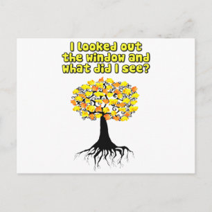 Popcorn Popping On The Apricot Tree Postcard