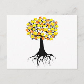 Popcorn Popping on the Apricot Tree Postcard