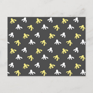Popcorn Postcard (Dark Grey & Butter Yellow)