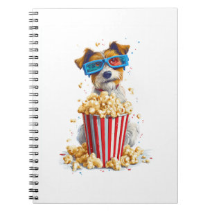 Popcorn Pup � Movie Night Dog Notebook