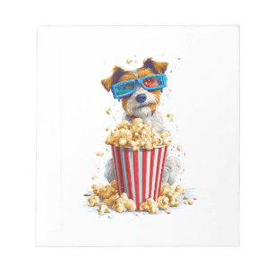Popcorn Pup � Movie Night Dog Notepad