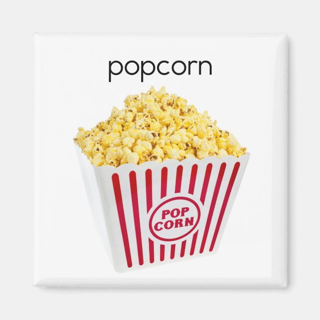 Popcorn Refrigerator Magnet (Front)