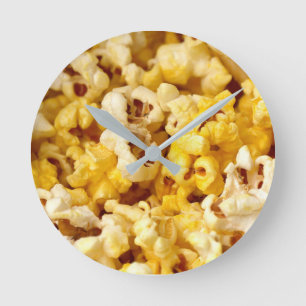 Popcorn Round Clock