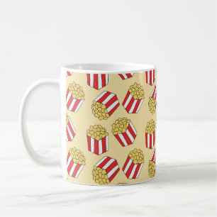 Popcorn seamless pattern. Vintage hand drawn illus Coffee Mug