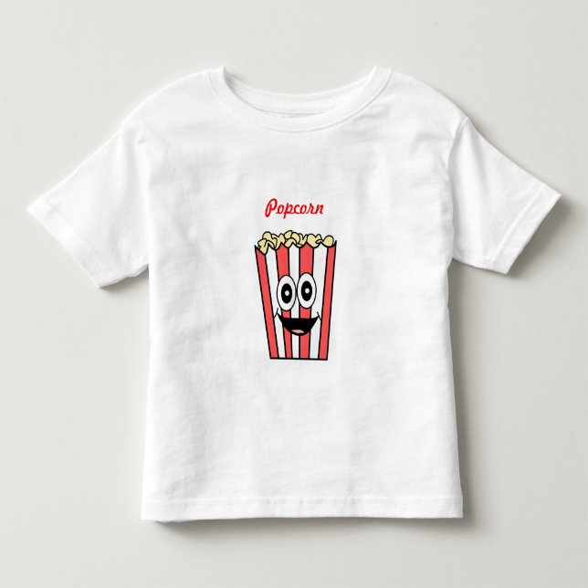 popcorn smiling toddler T-Shirt (Front)