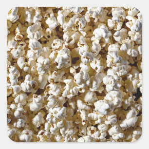 Popcorn Square Sticker