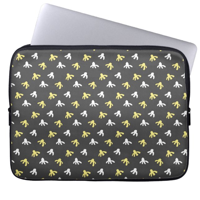 Popcorn Tablet Case (Dark Grey & Butter Yellow) (Front)