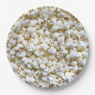 Popcorn Texture Photography Decor Paper Plate