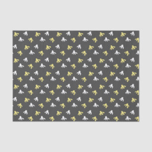 Popcorn Tissue Paper (Dark Grey & Butter Yellow)