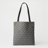 Popcorn Tote Bag (Dark Grey & Butter Yellow)