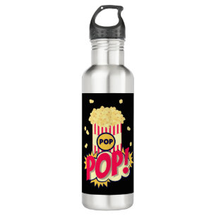 Popcorn Vintage Retro Funny 710 Ml Water Bottle
