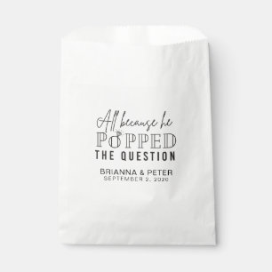 Popcorn Wedding Favour Bags