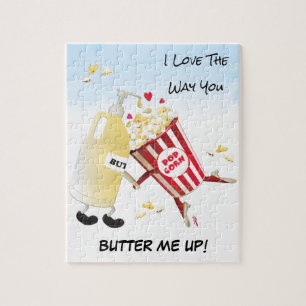 Popcorn with Butter Movie Lover Dating Jigsaw Puzz Puzzle