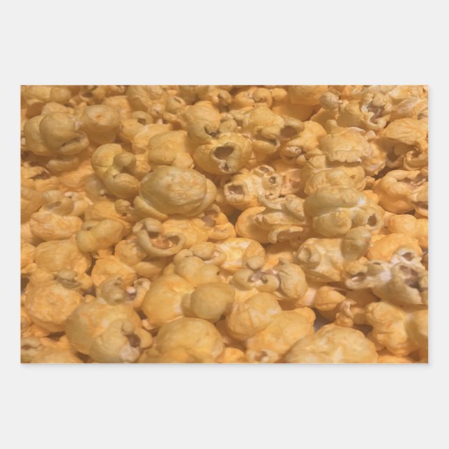 Popcorn Wrapping Paper Sheet (Front)