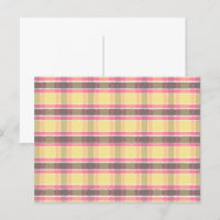 Popcorn Yellow Bubblegum Pink Coffee Brown Plaid 