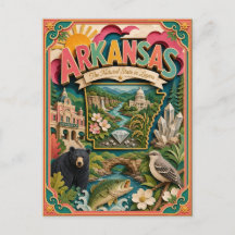 PopCut States Arkansas Colourful 3D Paper Art