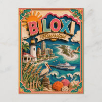 PopCut States Biloxi Mississippi Paper Art