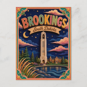 PopCut States Brookings South Dakota Paper Art Postcard