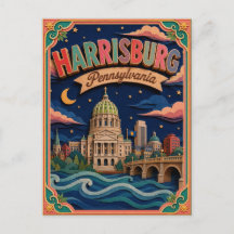 PopCut States Harrisburg Pennsylvania Paper Art
