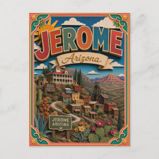 PopCut States Jerome Arizona Paper Art  Postcard