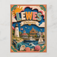 PopCut States Lewes Delaware Paper Art 