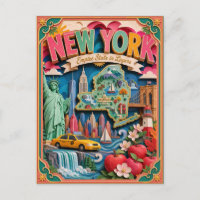 PopCut States New York Colourful 3D Paper Art