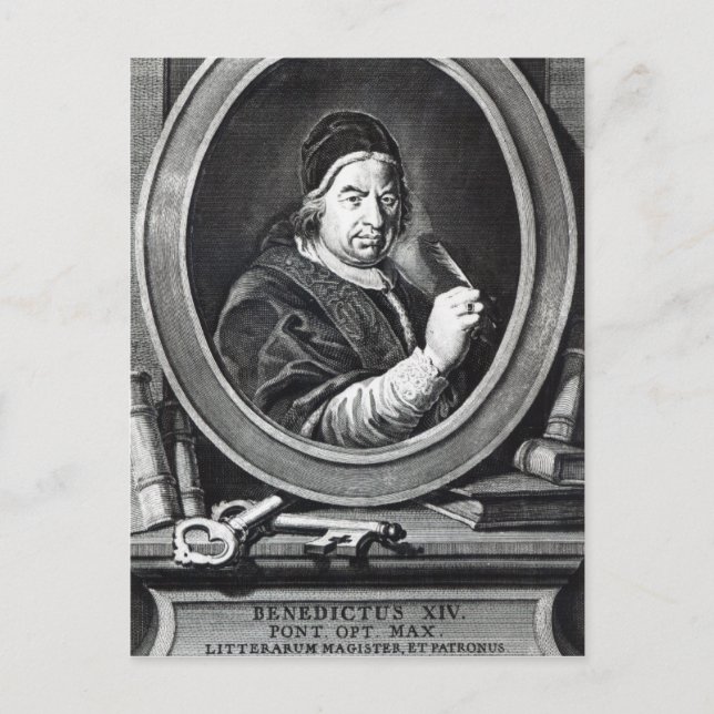 Pope Benedict XIV Postcard (Front)